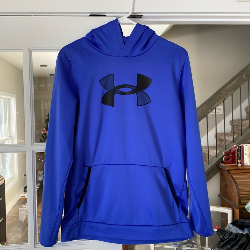 Youth Under Armour Hoodie Sweatshirt Size XL - Royal Blue